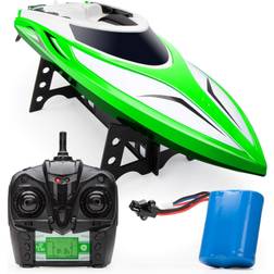 Force1 Velocity H102 RC Boat Remote Control Boat for Pools and Lakes, Fast RC Boats for Adults and Kids with 20 mphâ¦ outofstock